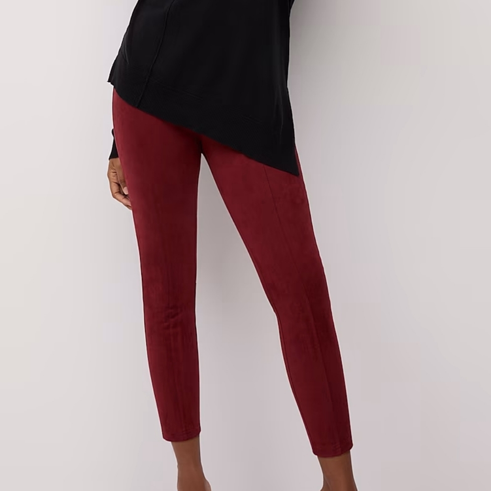 NY&C Pull-On Scuba-Suede Legging